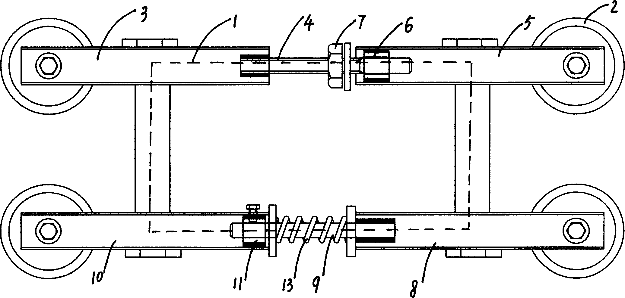 Lift support mechanism of plastering device for plastering machine