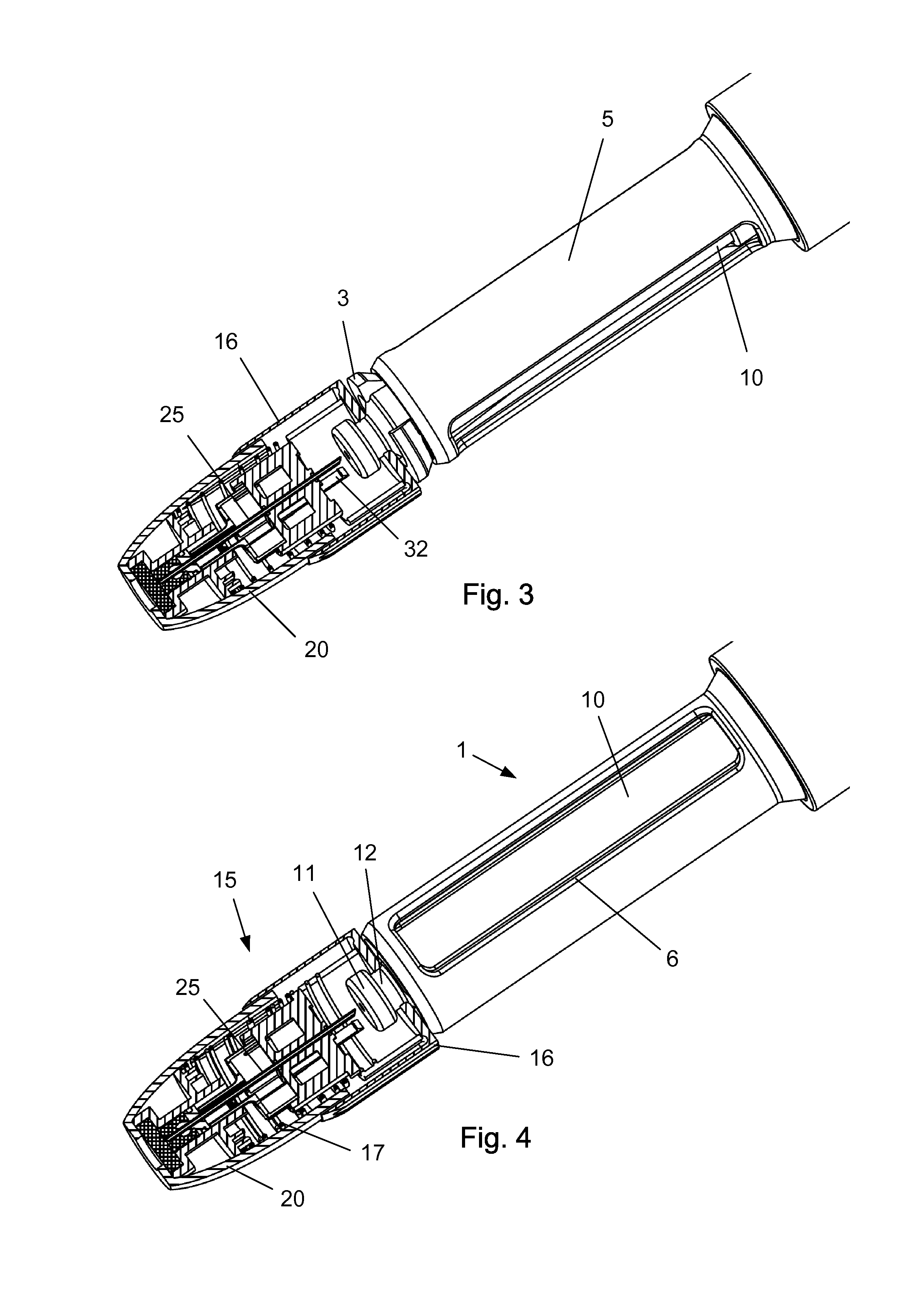 A Cartridge and Needle Assembly in Combination