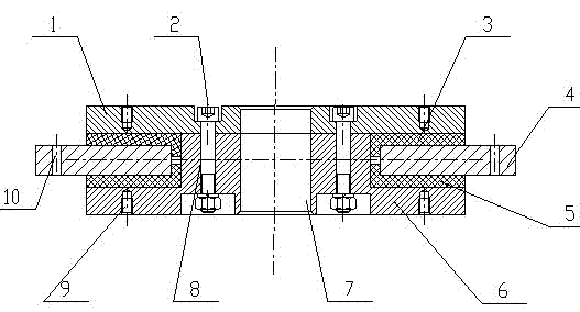 Sliding slewing bearing