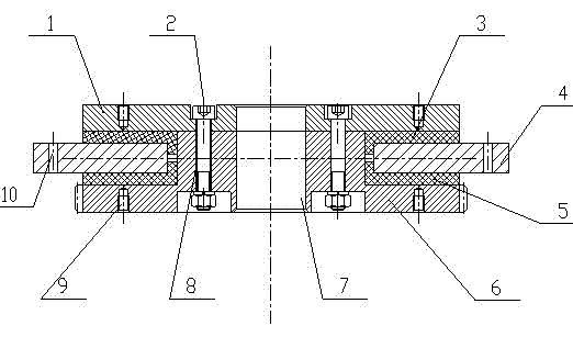 Sliding slewing bearing