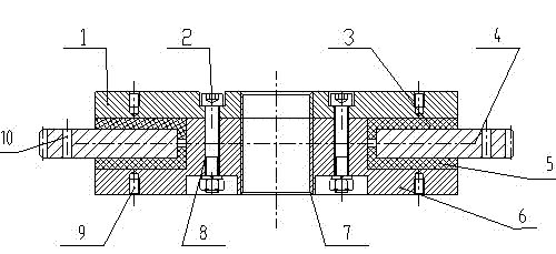 Sliding slewing bearing