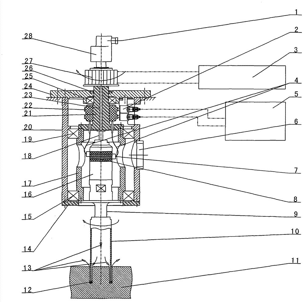 Ultrasonic vibration rotary drawing-out device
