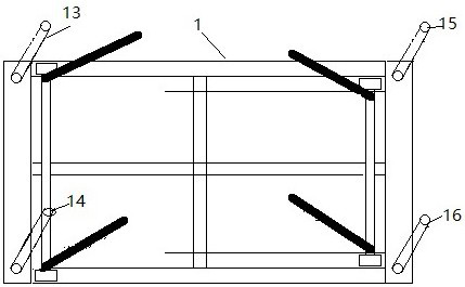 Lifting platform with supporting rod