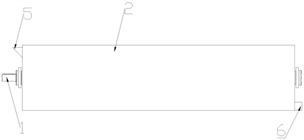 Supporting structure of horizontal stirring tank and horizontal stirring tank