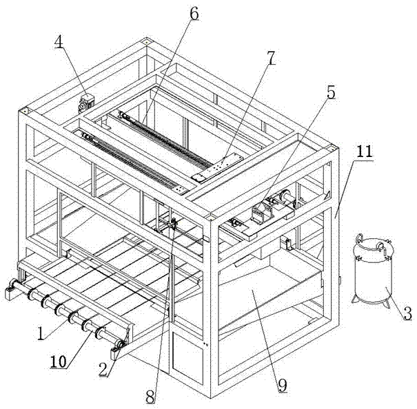 Stone-like texture paint spraying machine