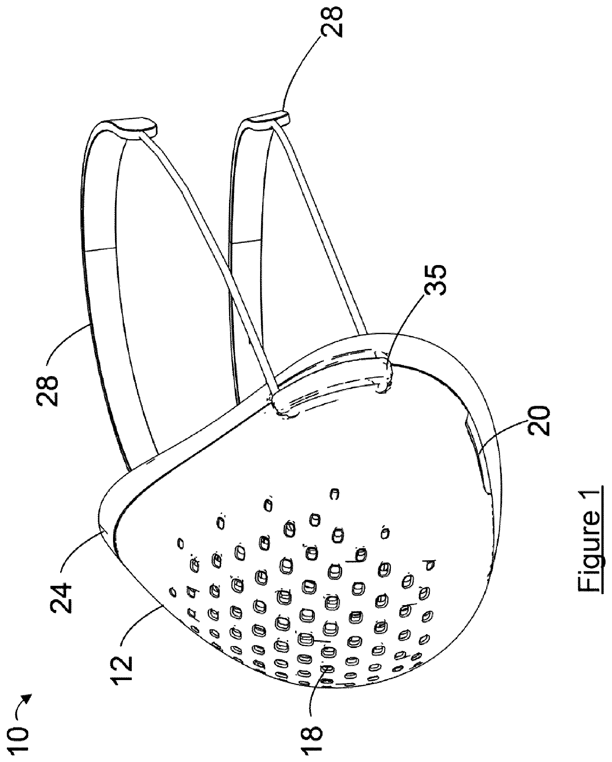Face mask for filtering air and air monitoring system
