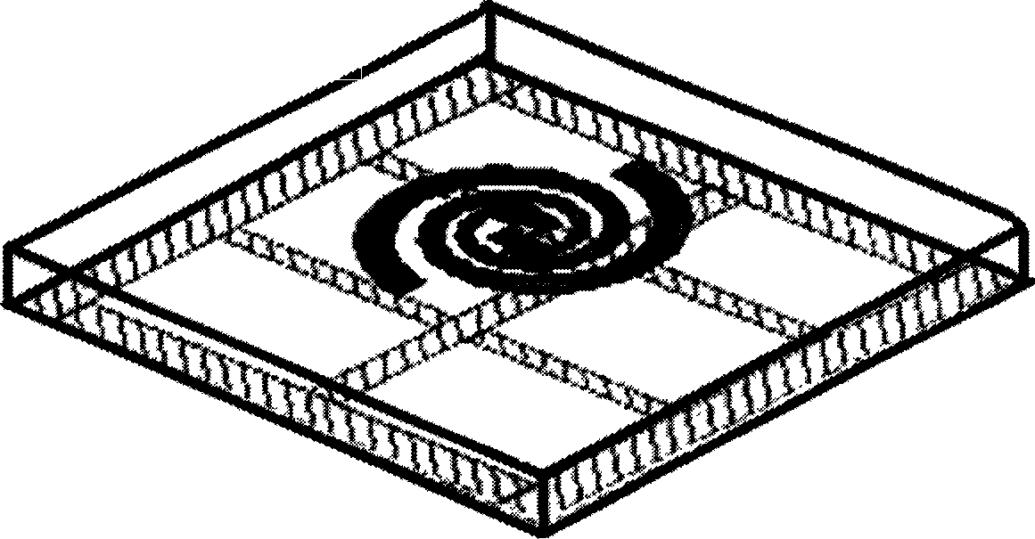 Plane helical microstrip antenna for 3G system mobile terminal