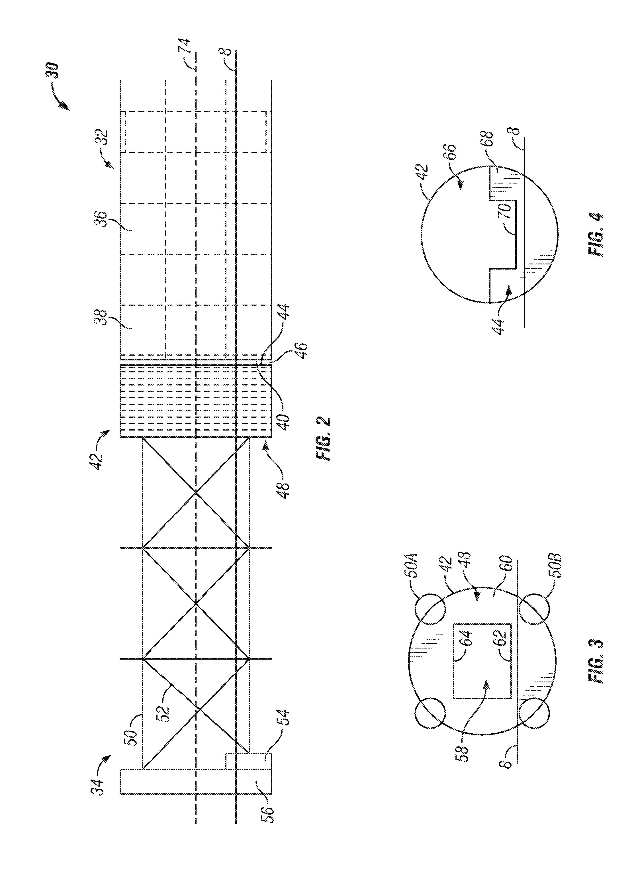 System and method for multi-sectional truss spar hull for offshore floating structure
