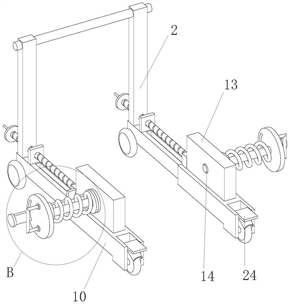 Motorcycle parking frame