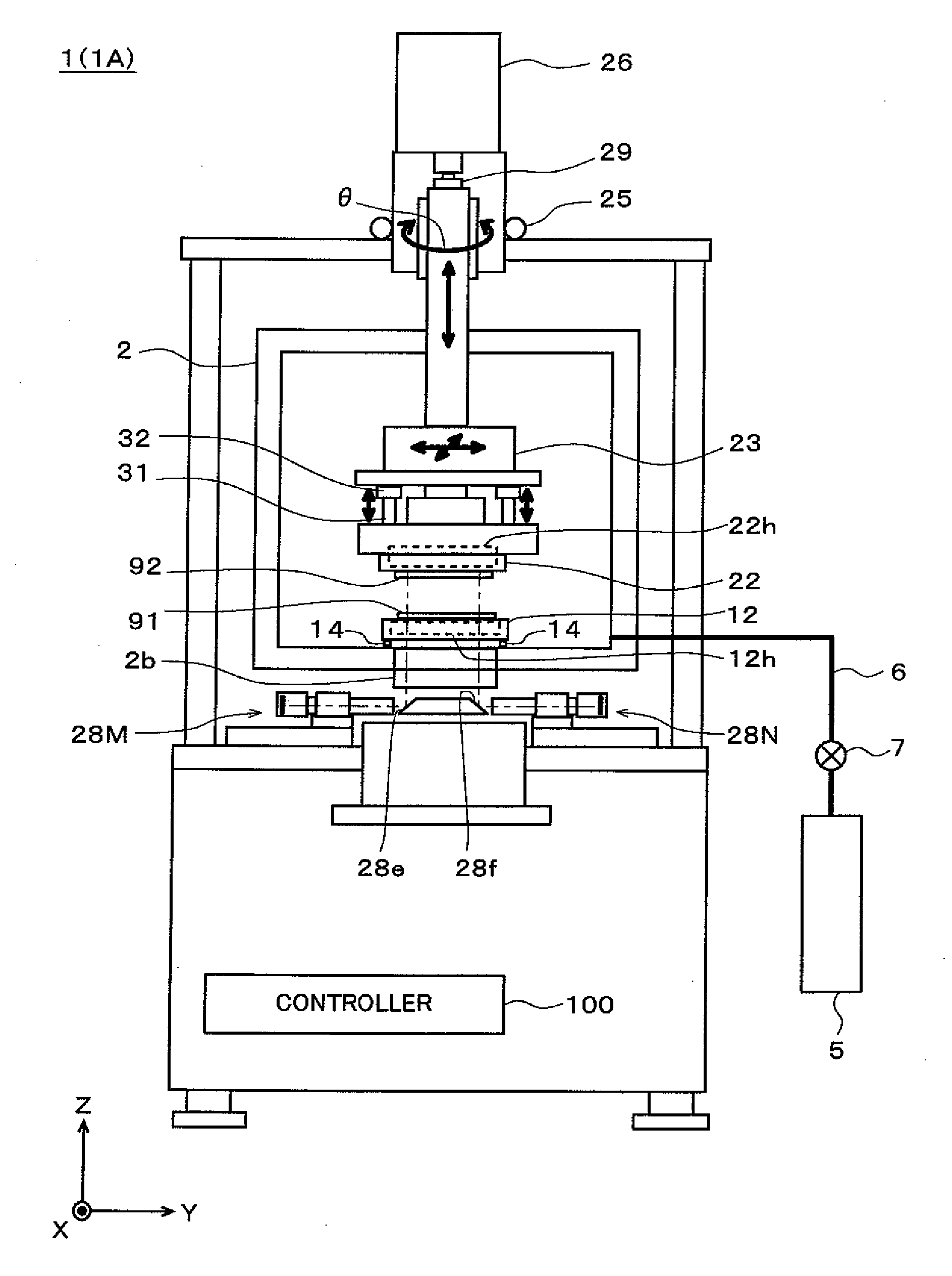 Pressure application apparatus and pressure application method