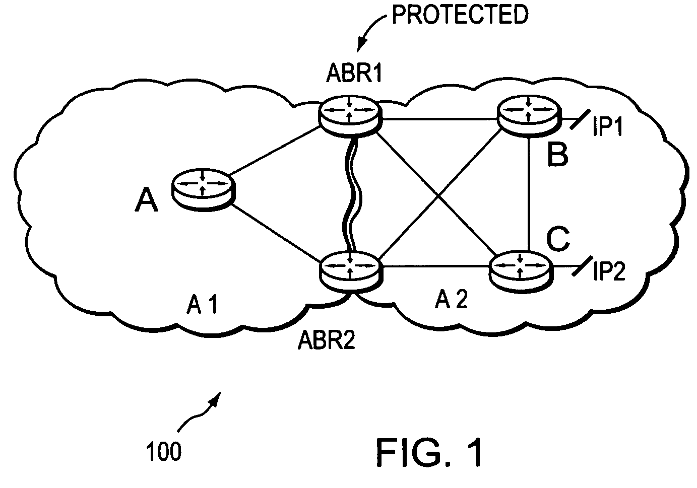 Efficient mechanism for fast recovery in case of border router node failure in a computer network
