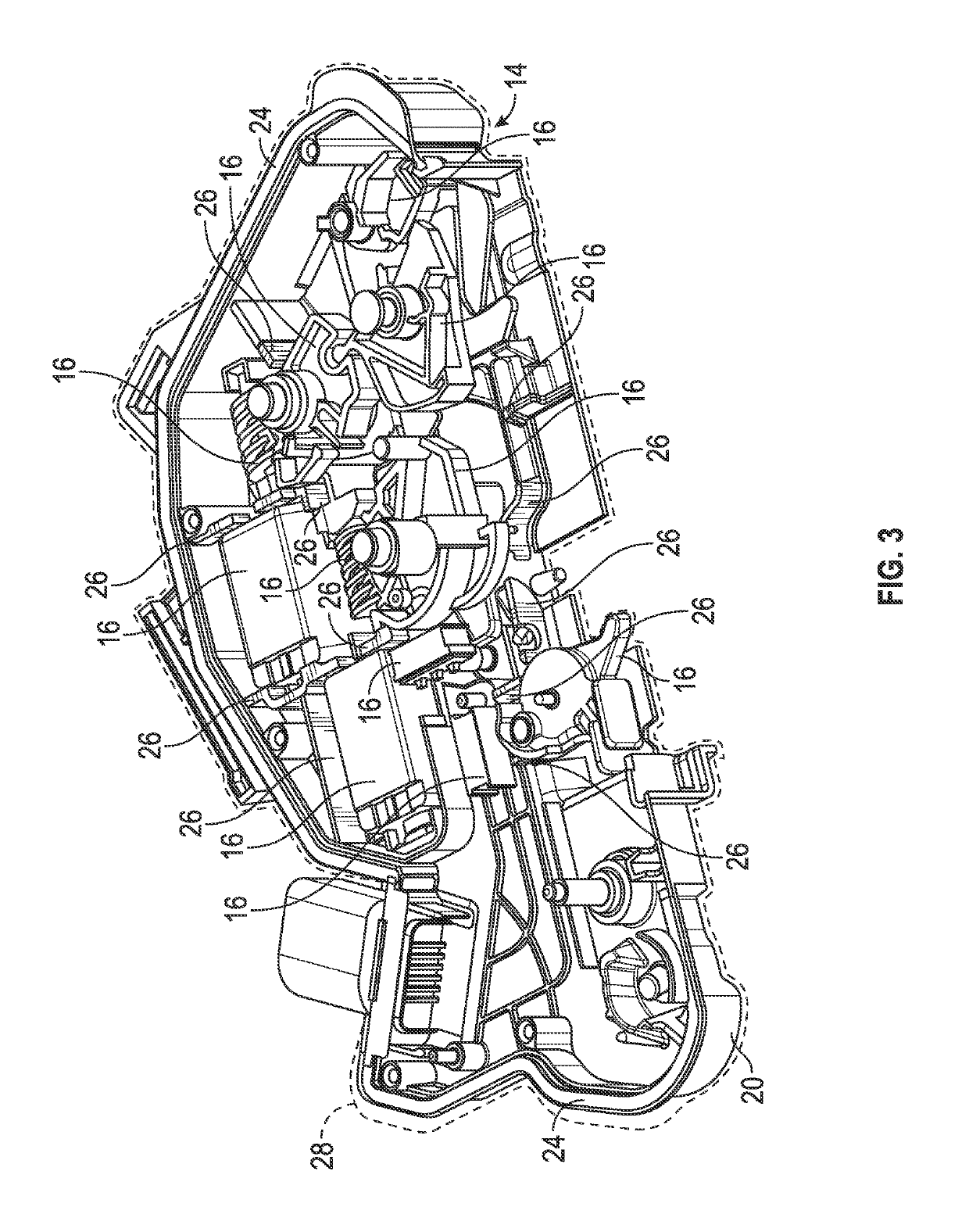 Latch housing and method for isolating components in a latch housing