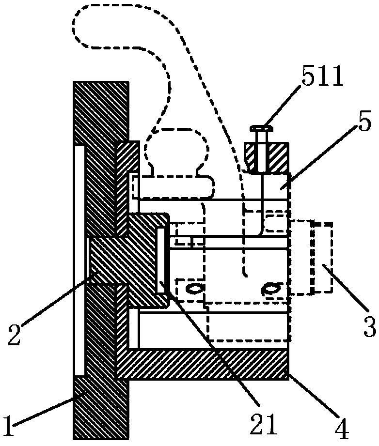 Vehicle air chamber bracket fixing fixture