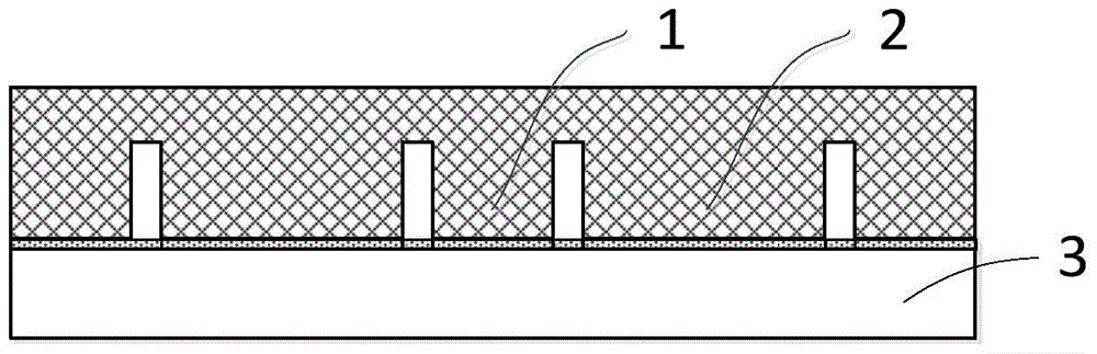 A kind of photoresist wall forming method