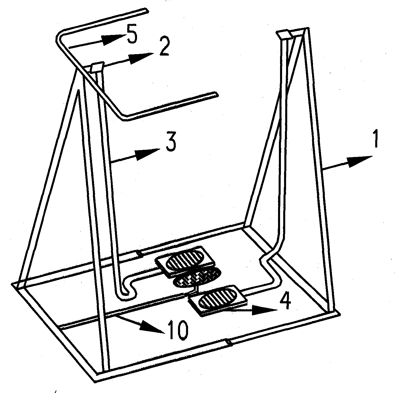 Random-walk leg stretching machine