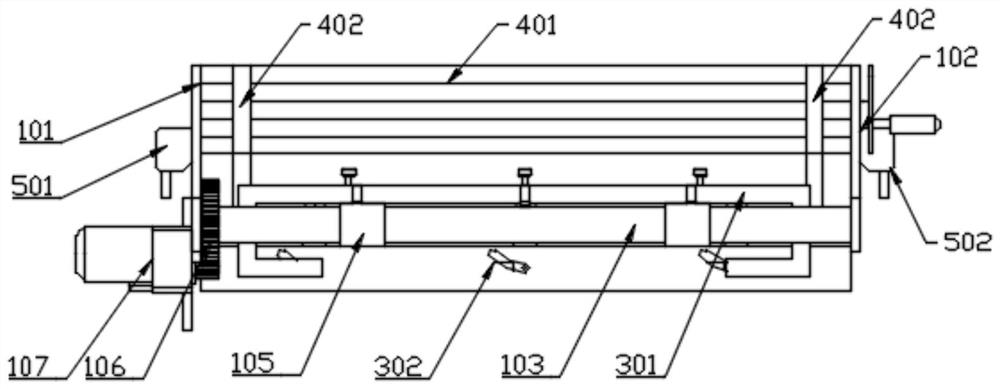 An operation method for intermittently conveying cardboard mechanism