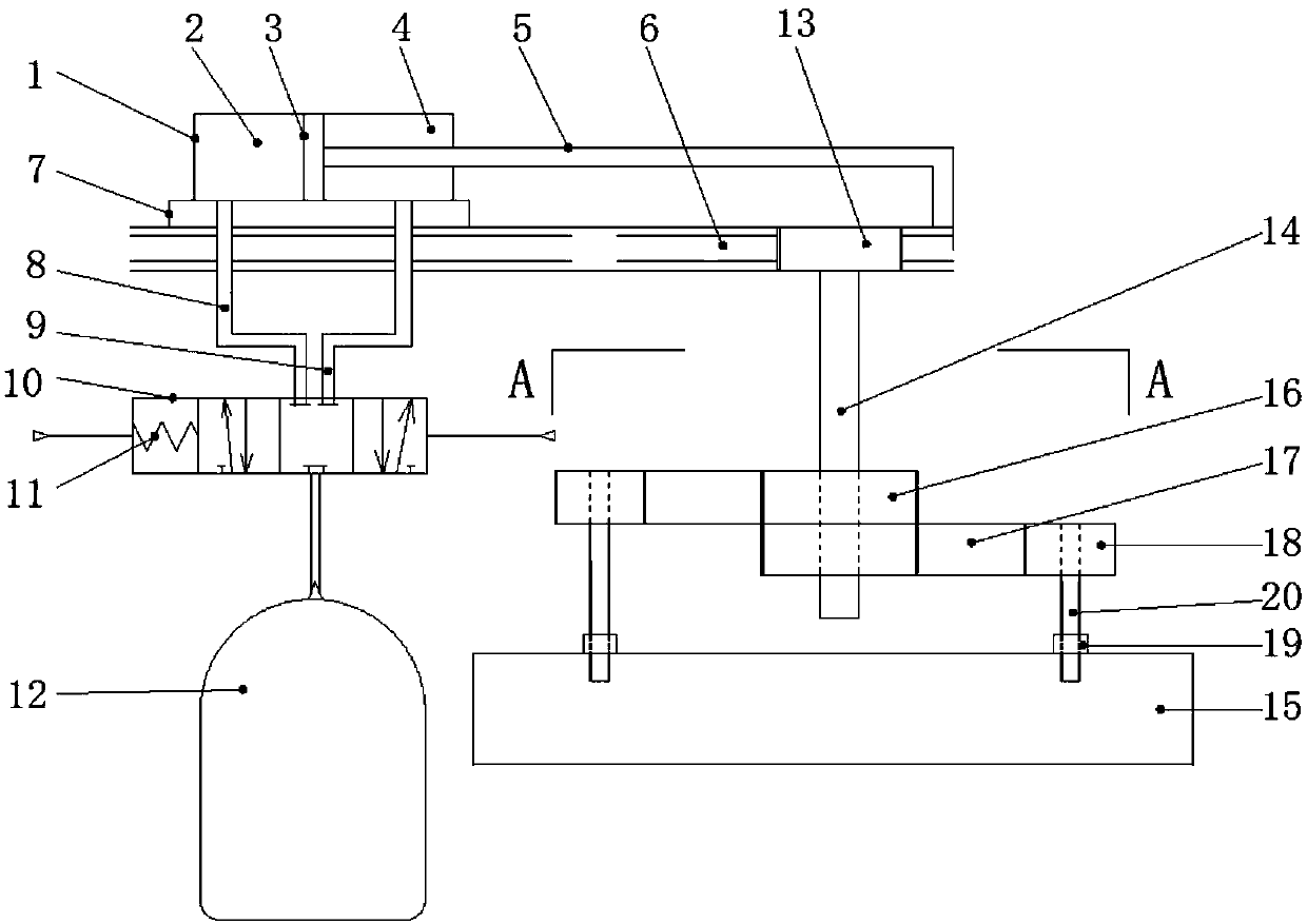 A vacuum cleaner suction cup ground clearance automatic adjustment device