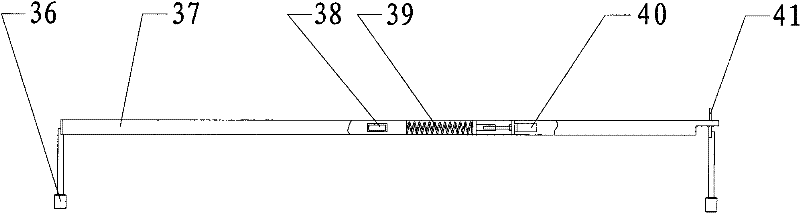 Rail detecting instrument for low and medium speed magnetic suspension F-type rail