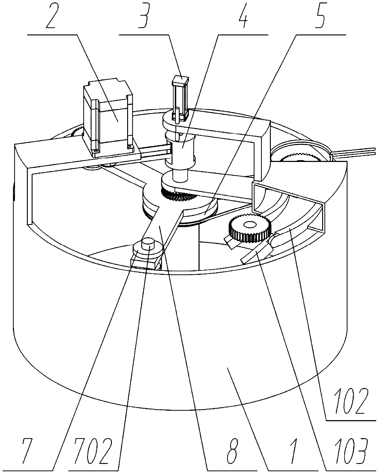Automatic quenching device for gear machining