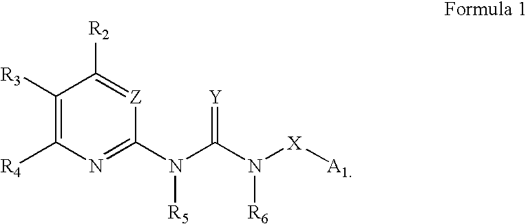 Heteroaryl guanidines; inhibitors of viral replication