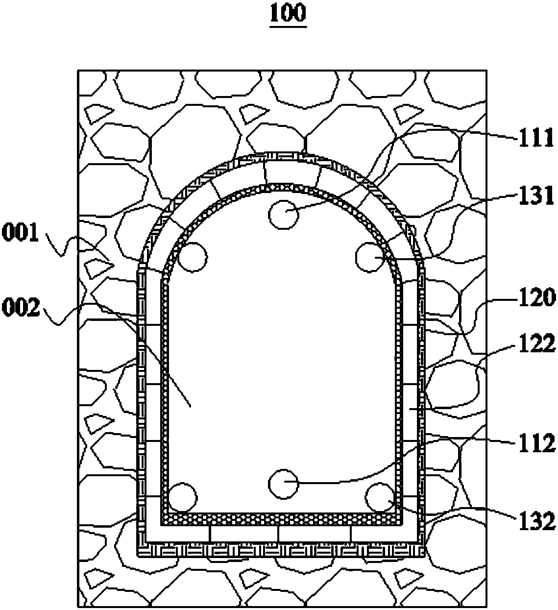 Gradient cooling method for surrounding rock surface of mine and gradient cooling device