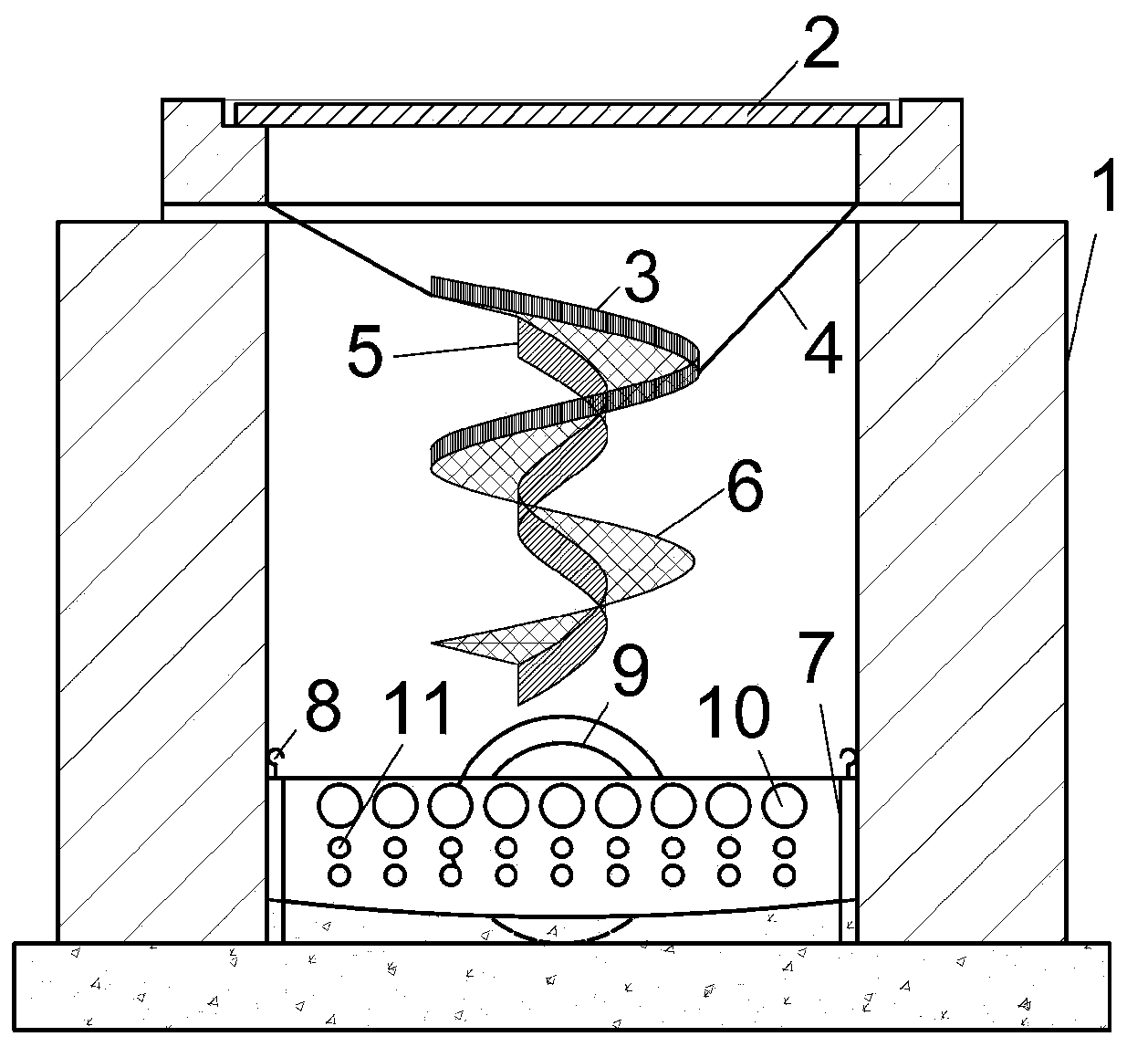 Centrifugal type anti- blocking rainwater inlet
