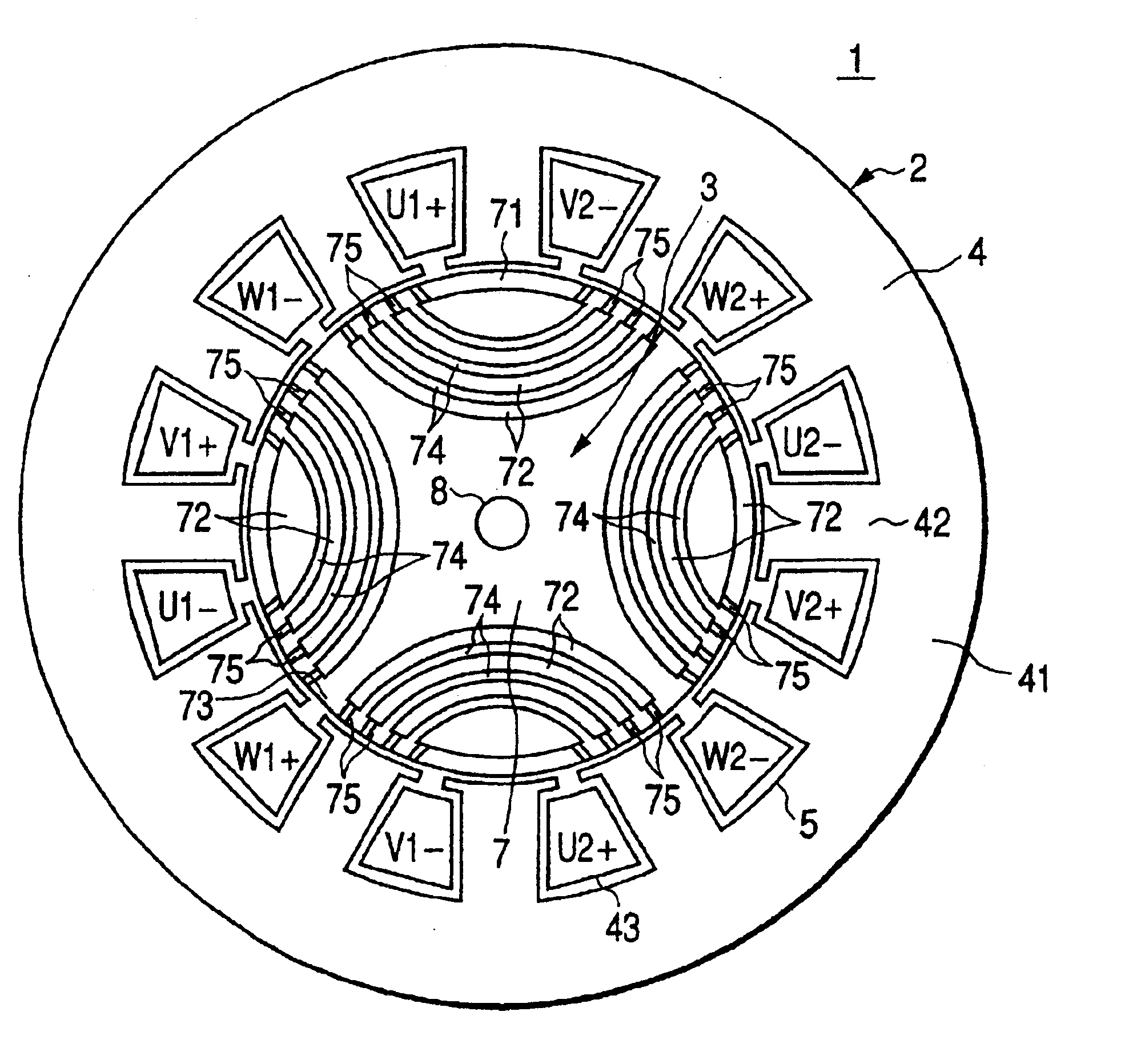 Rotary machine having bypath magnetic path blocking magnetic barrier