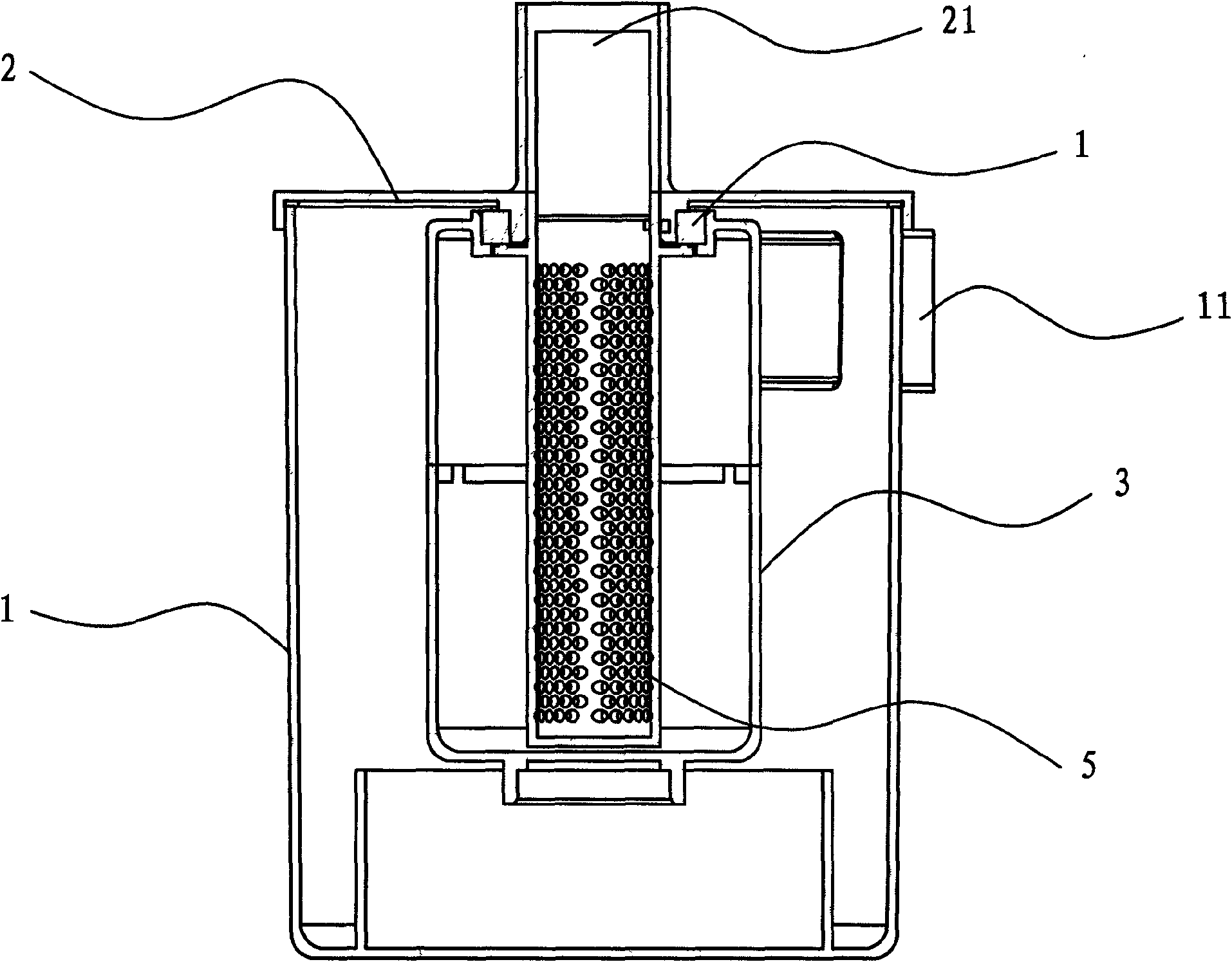 Cyclonic separation filter