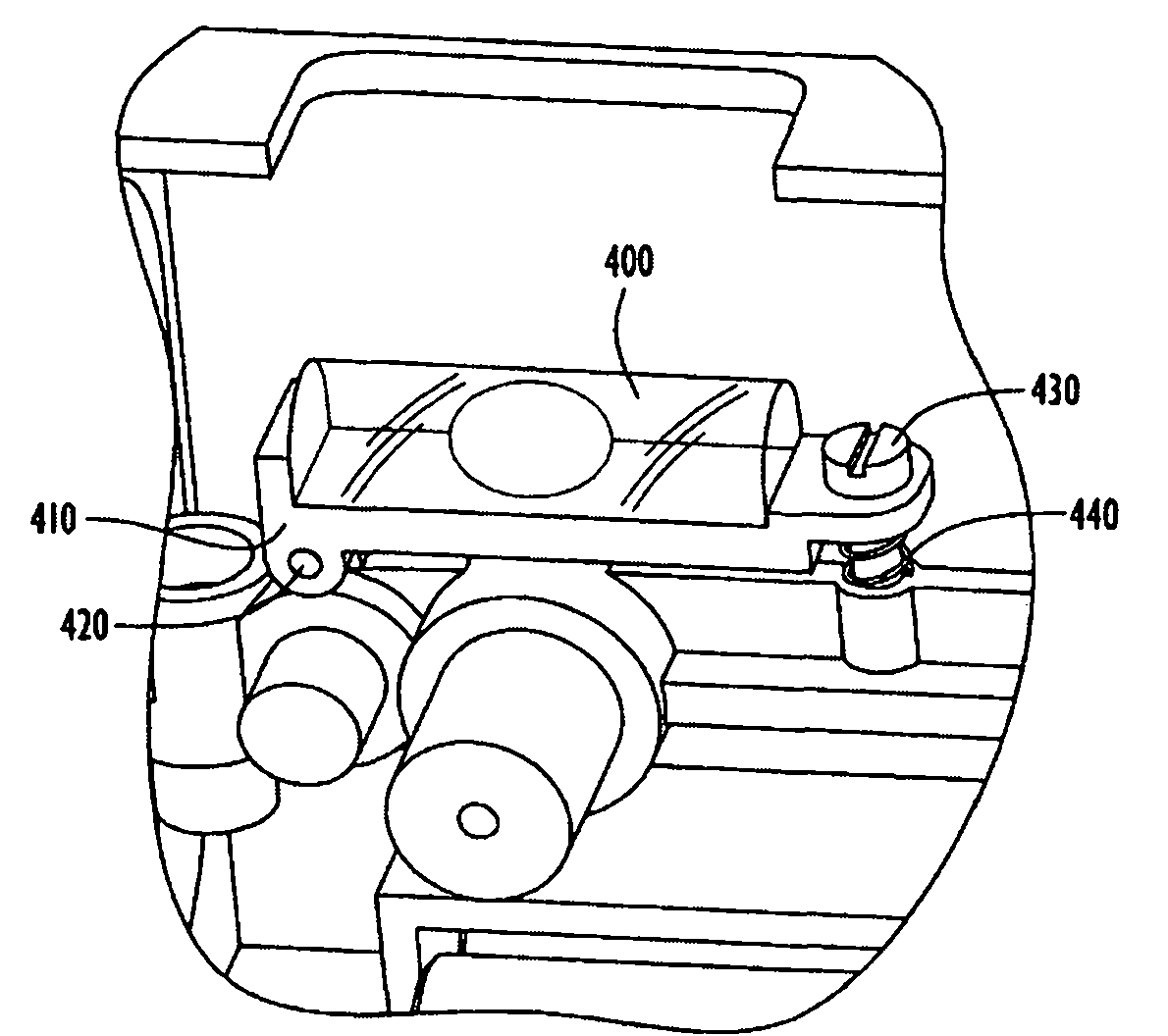 Leveling system of laser leveling instrument and debugging method thereof