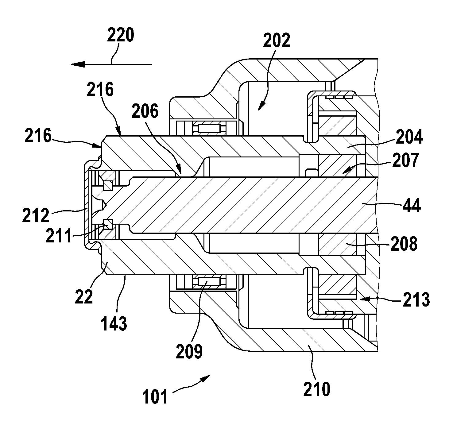 Noise-optimized starter device