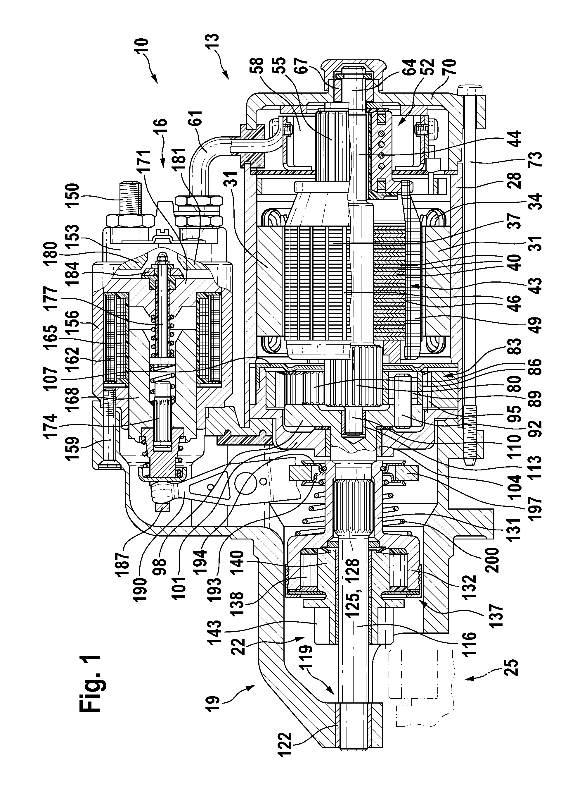 Noise-optimized starter device