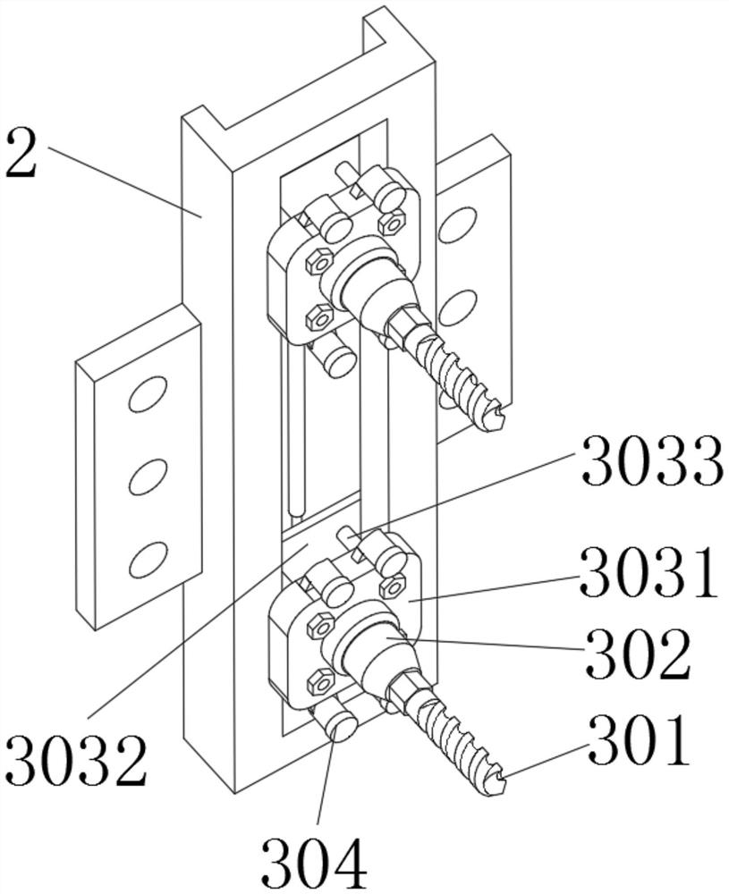 Drilling and punching combined type rock breaking device for roadway tunneling