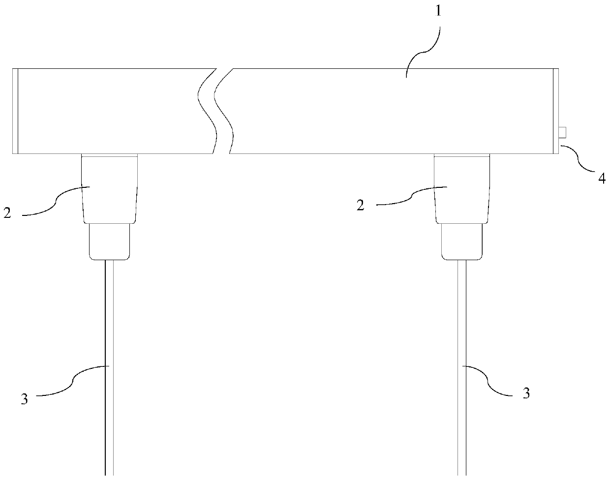 A conductive track type installation component