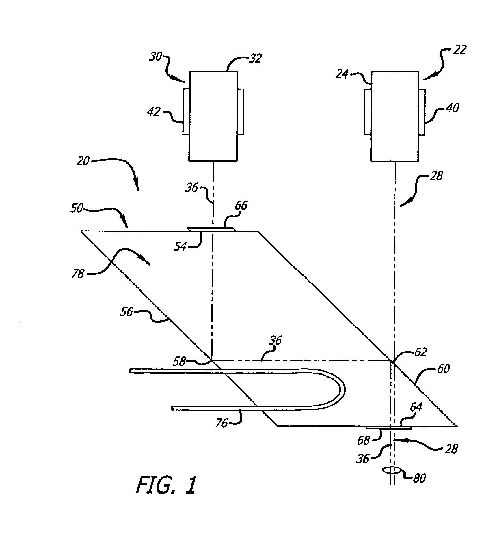 Light source having spatially interleaved light beams