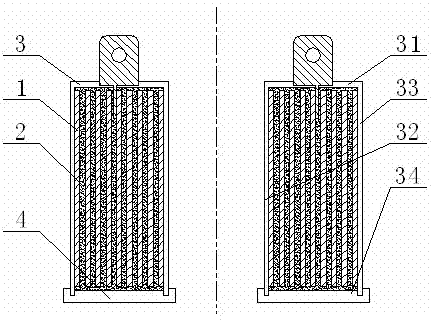 Capacitor containing heat conducting and insulating film