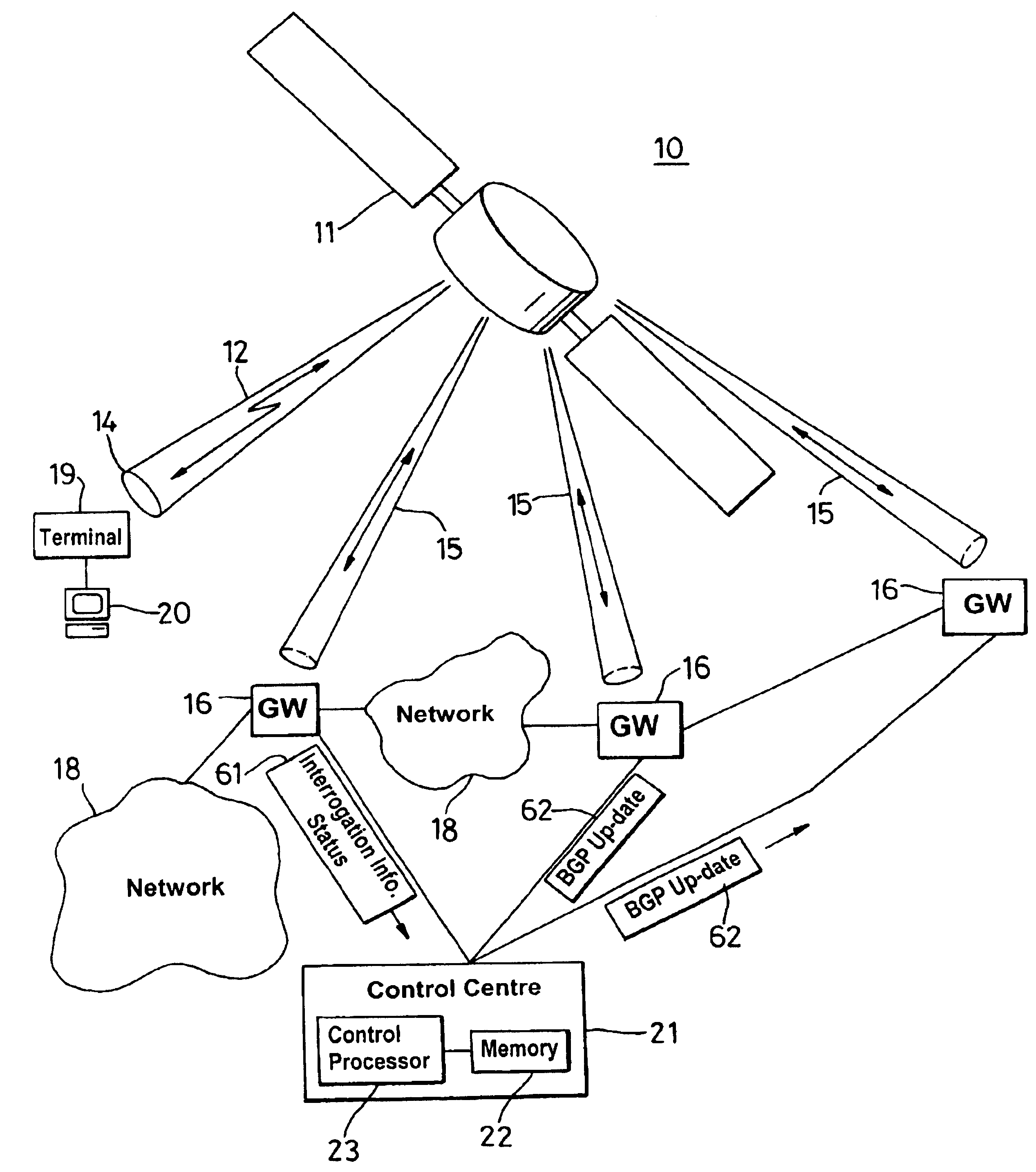 Border gateway protocol manager and method of managing the selection of communication links