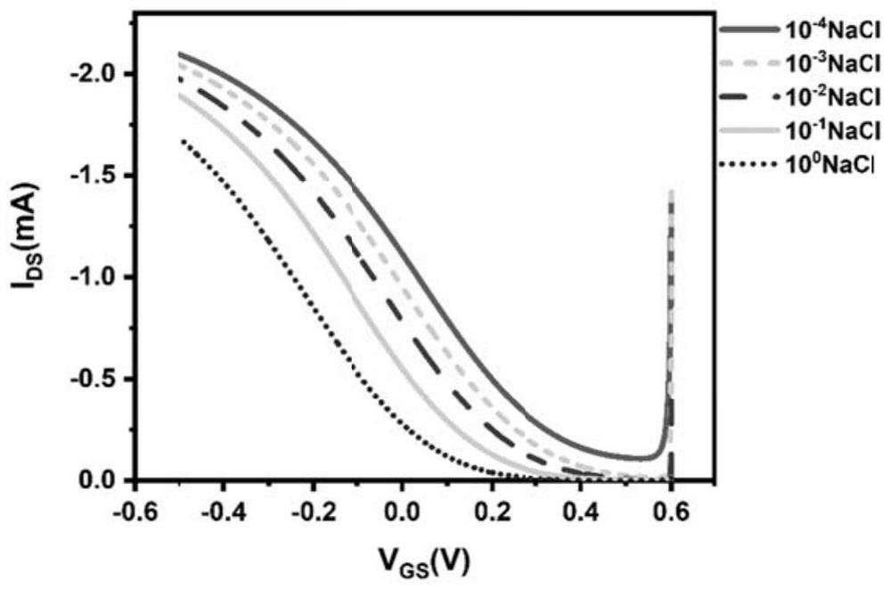 Biosensor based on organic electrochemical transistor and detection method