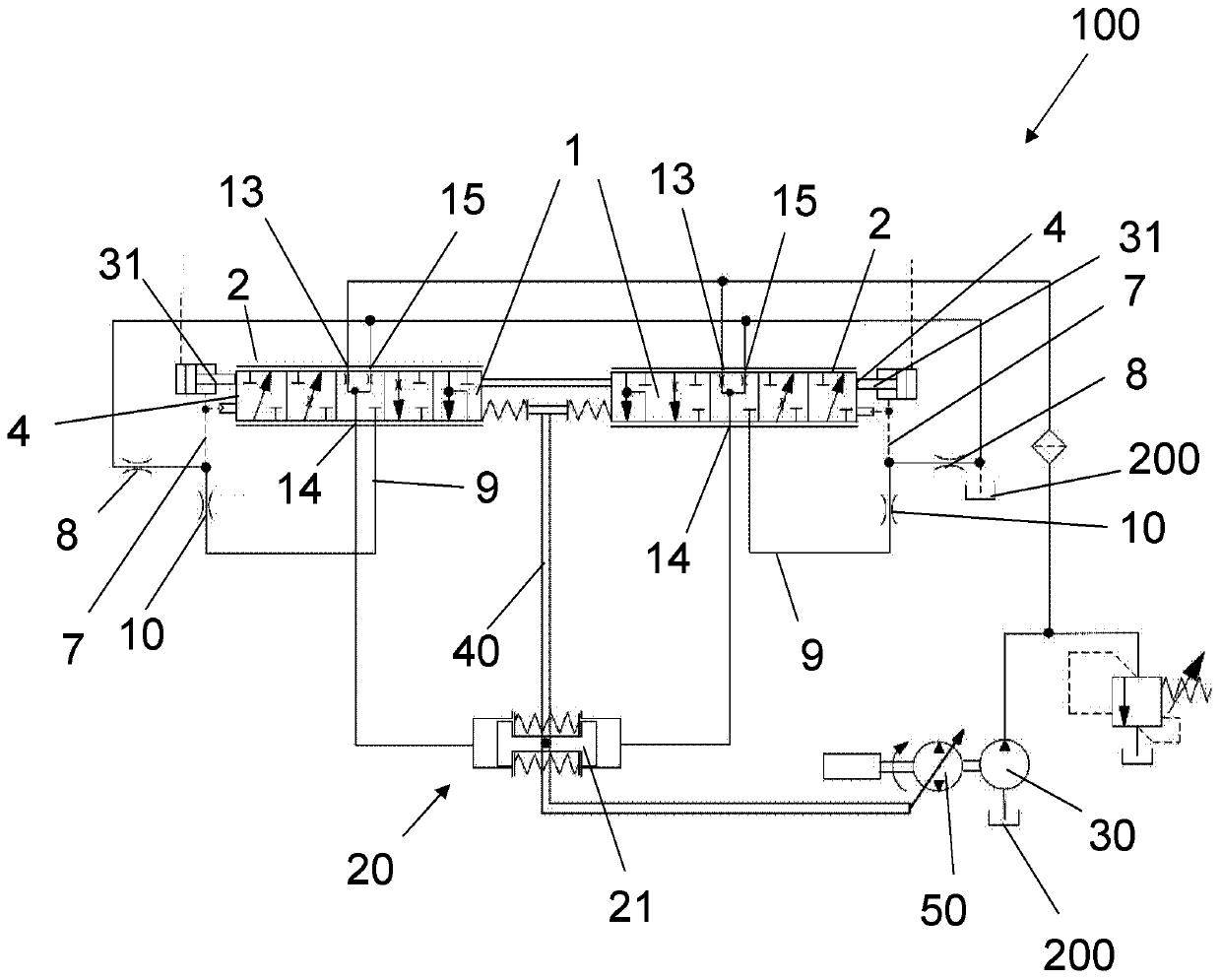 Displacement control device