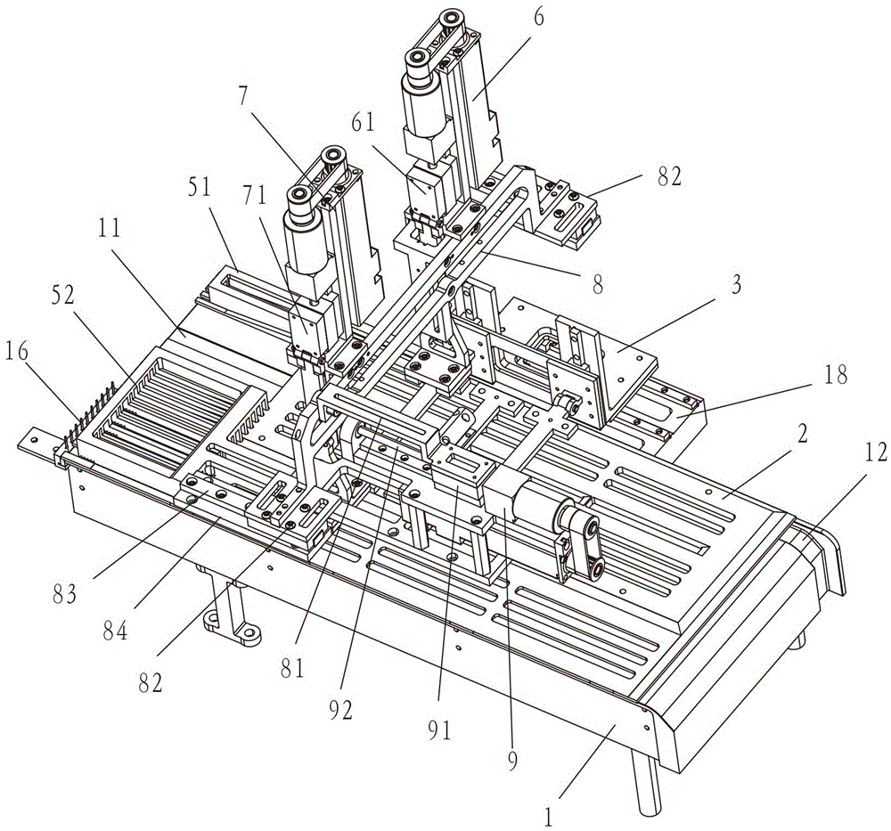 Fabric tiling device capable of fabricating looping of linking machine