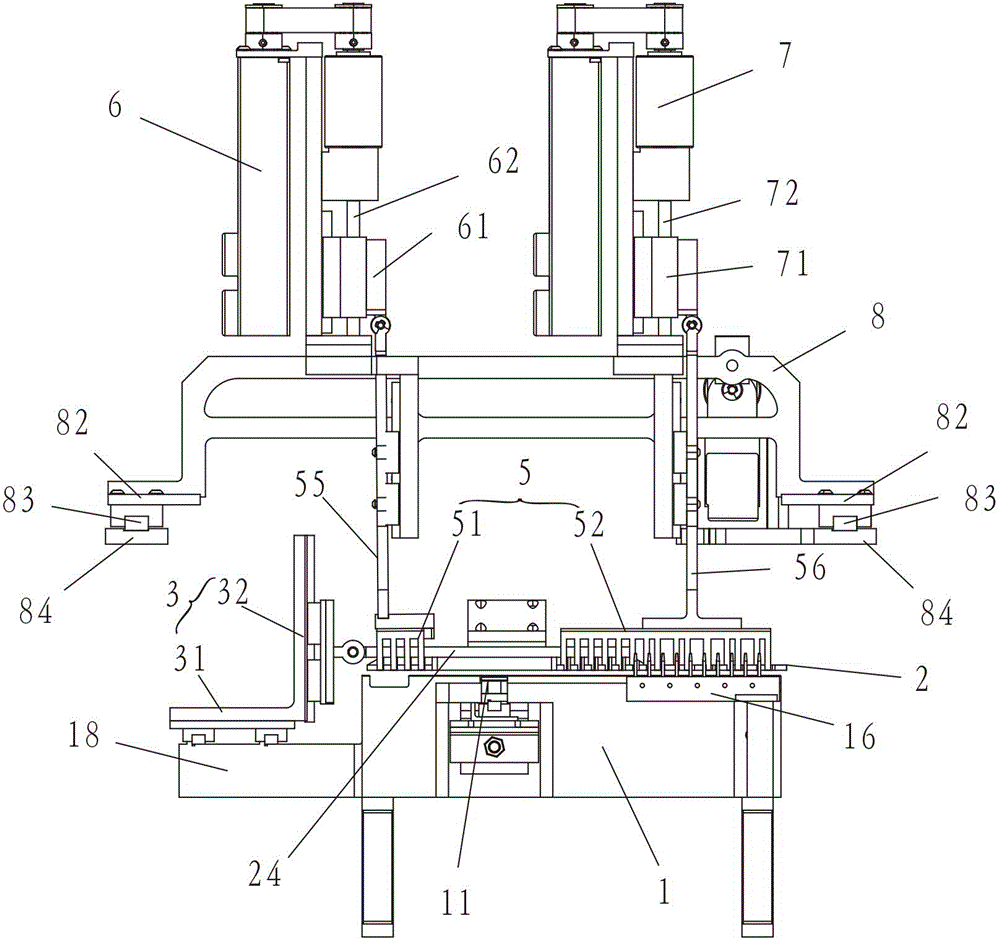 Fabric tiling device capable of fabricating looping of linking machine