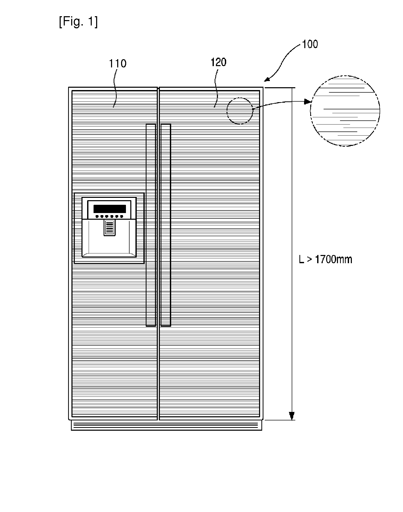 Steel plate for refrigerator door and manufacturing method thereof