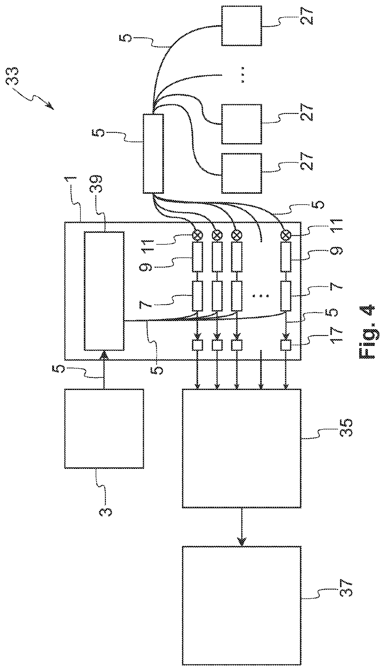 System of quantum sensors for magnetoencephalography