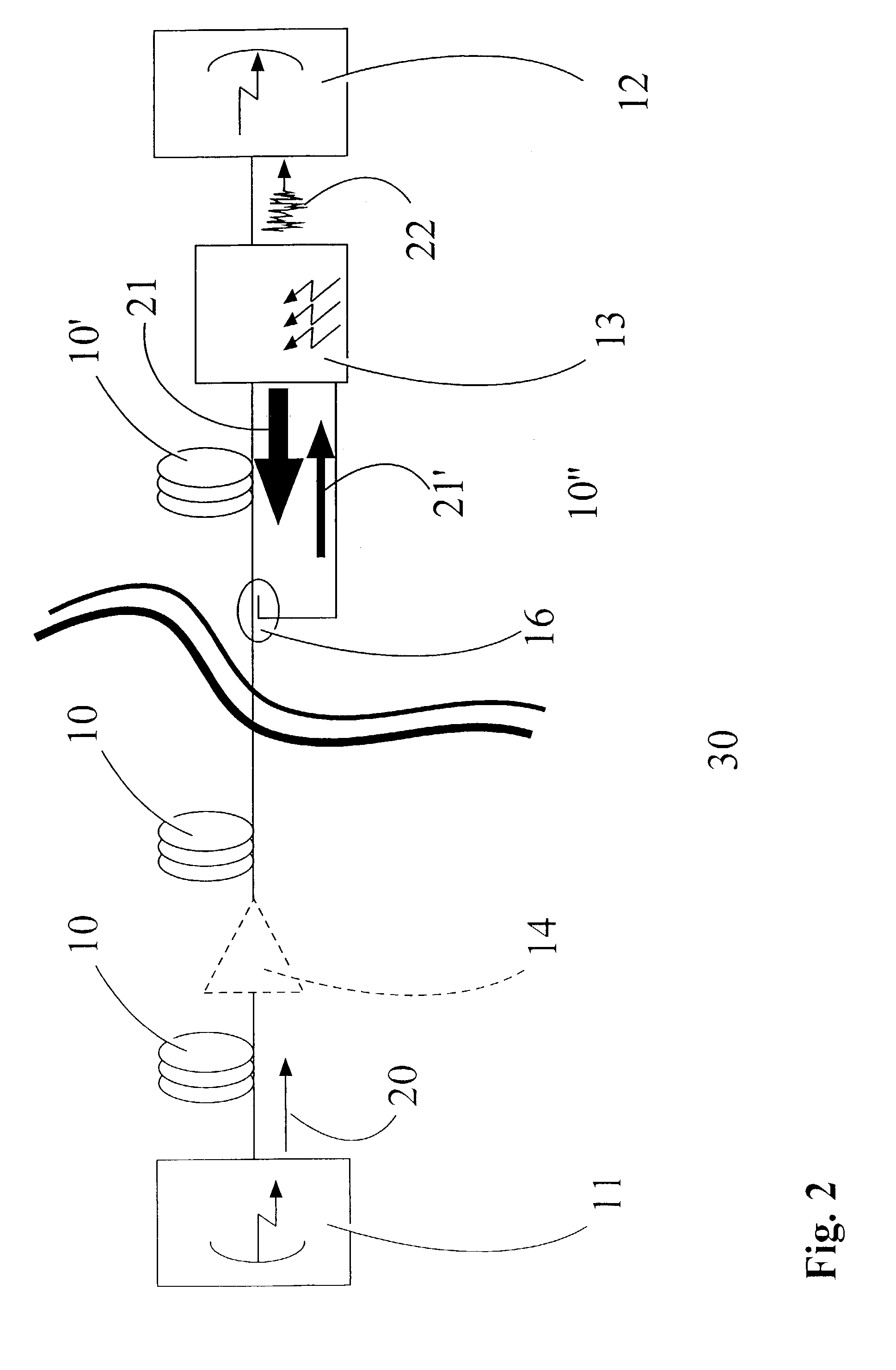 Safety procedure for optical fiber systems and safety interface to carry out such safety procedure