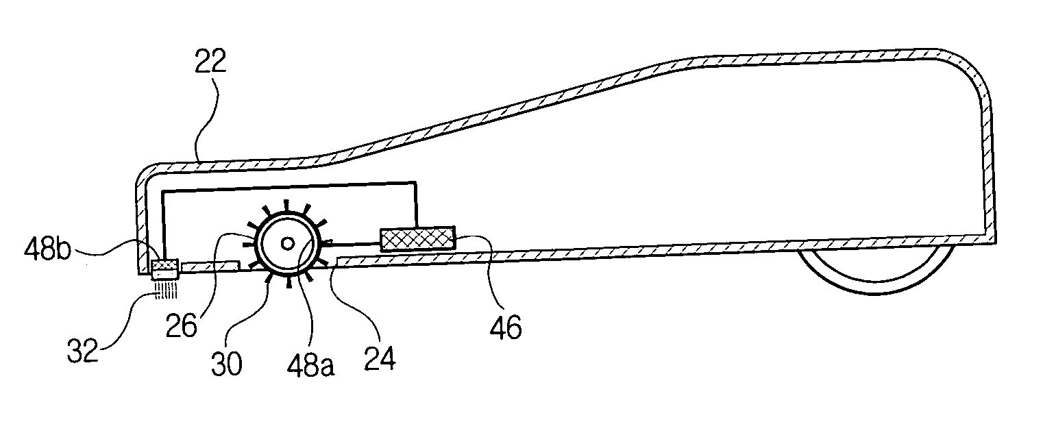 Suction brush assembly having ultrasonic oscillator and a vacuum cleaner having the same