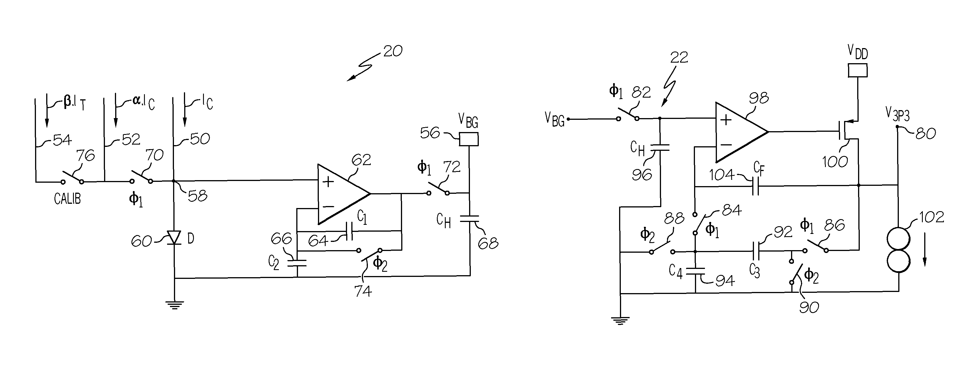 Curvature-compensated band-gap voltage reference circuit