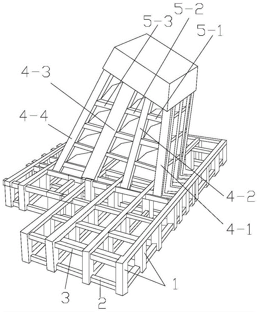 A method for installation and construction of special-shaped leg column support