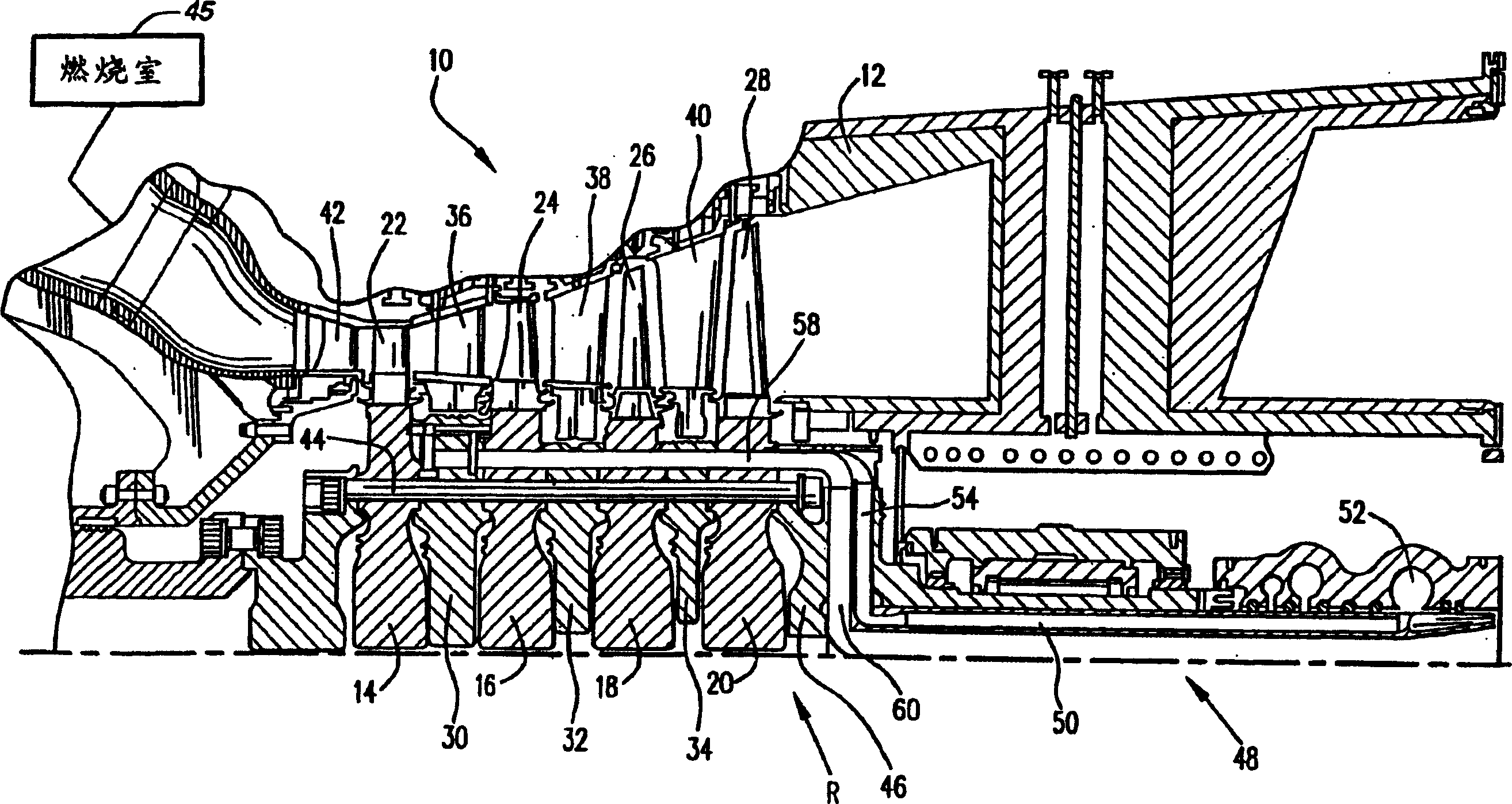 Cooling system for gas turbine