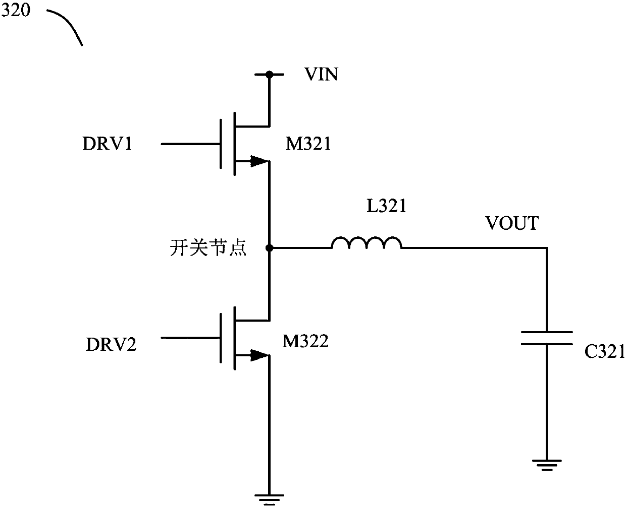 Inductive current AC component reconstruction circuit, control circuit and switch circuit