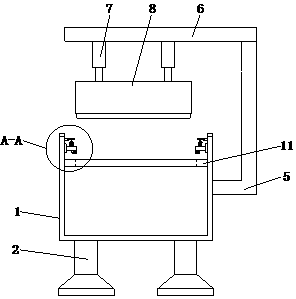 A textile cloth cutting device