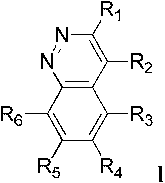 A kind of ether compound containing cinnoline ring and its application